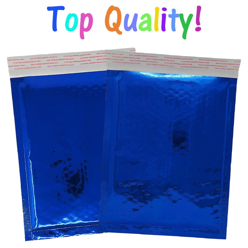6x10 METALLIC BUBBLE MAILER, POLY Design Padded Shipping Envelope Bags,Pink,Teal gallery