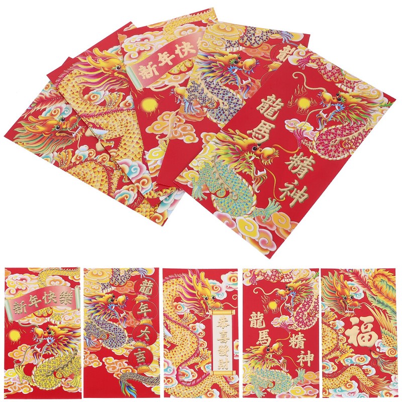 30PCS Chinese Style Red Envelopes Packets Lucky Money Bags 2024 Red Envelopes gallery