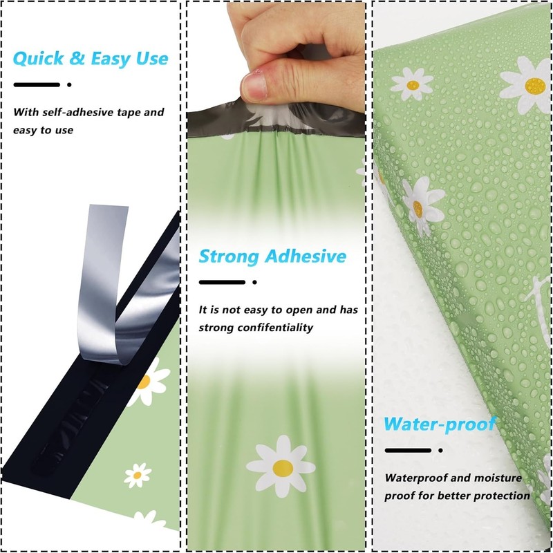 Elegant 10x13 Waterproof Poly Mailer Bags - 25 Pcs for Secure Business Shipping gallery