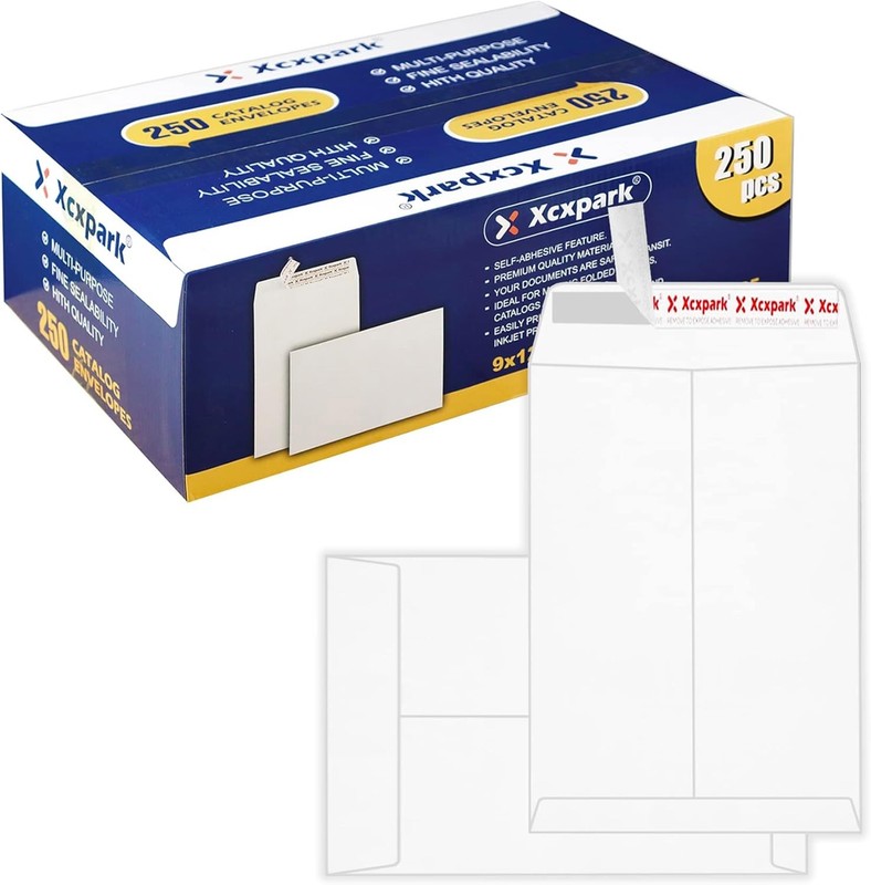 Fabulous 250 Pack of 9x12 Security Envelopes - Self-Seal, Printable Kraft Style gallery
