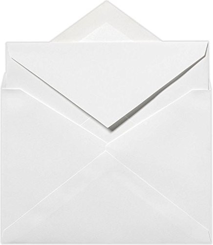 Luxpaper Outer Envelopes 5 1/2 X 7 3/4 Bright White 70Lb. Text 50 Qty
