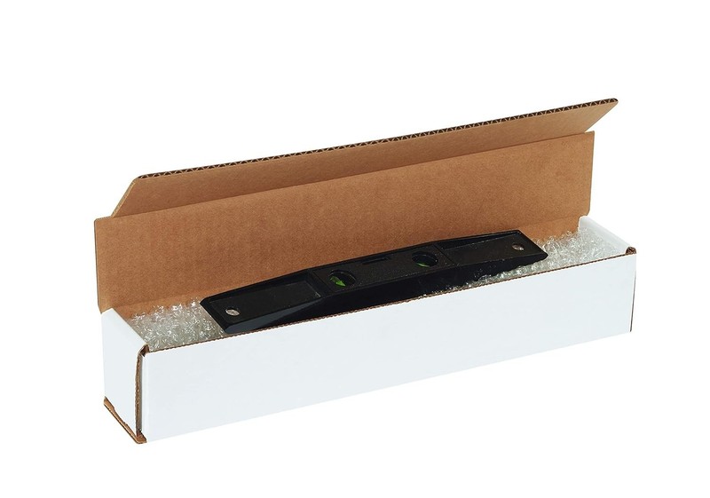 50 Pack Lightweight 12" x 4" x 2" White Corrugated Mailers - Secure Shipping gallery