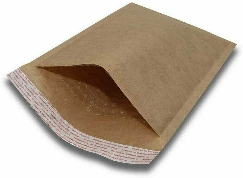 100 #0 6×10 Kraft Natural Paper Padded Bubble Envelopes Mailers Case 6 x10 Gold