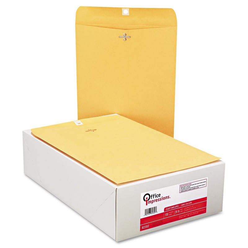 New 200 #90 Clasp Manila Envelopes 9″ x 12″ Gummed Brown Kraft Mailing Xmas