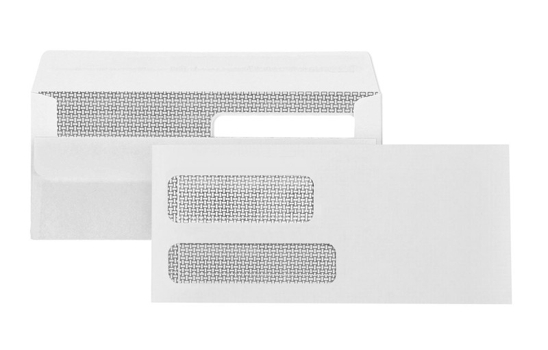 500 No. 9 Flip and Seal Double Window Security Envelopes – Designed for Quick…