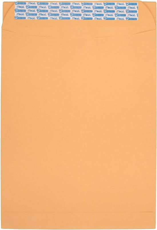 Mead Envelopes, 9"x12", Self Adhesive, Brown Kraft, 25 Count gallery