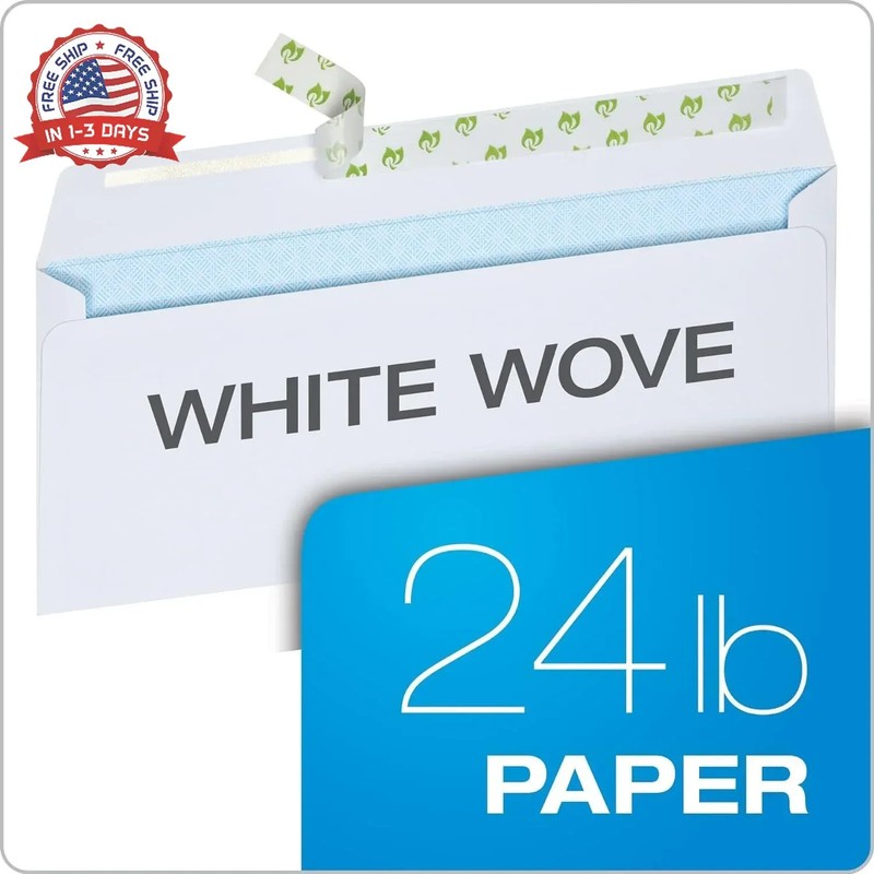Quality Park Envelopes Letter Size #10 - Security Tinted Envelopes Self Seal 4/1 gallery