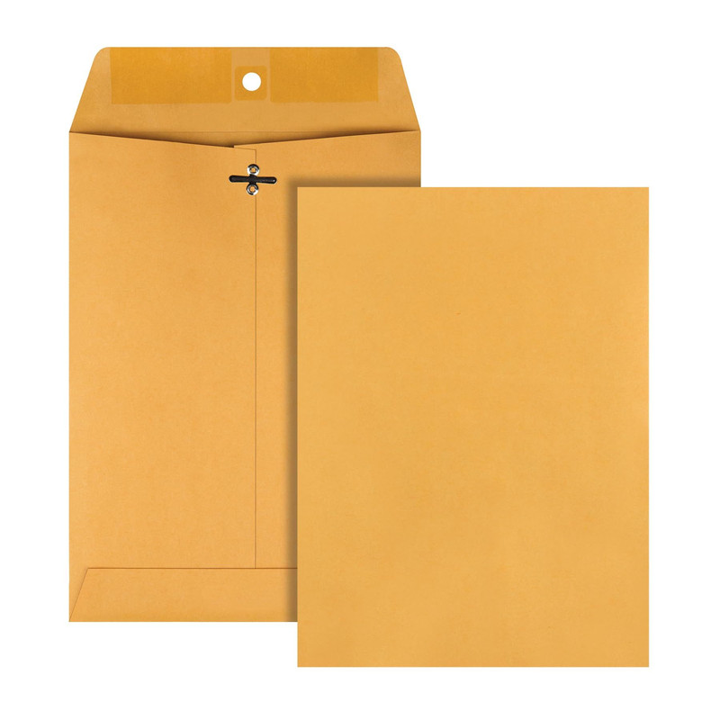 Quality Park 7 x 10 Clasp Envelopes, and Gummed 7 x 10 Inches, Kraft