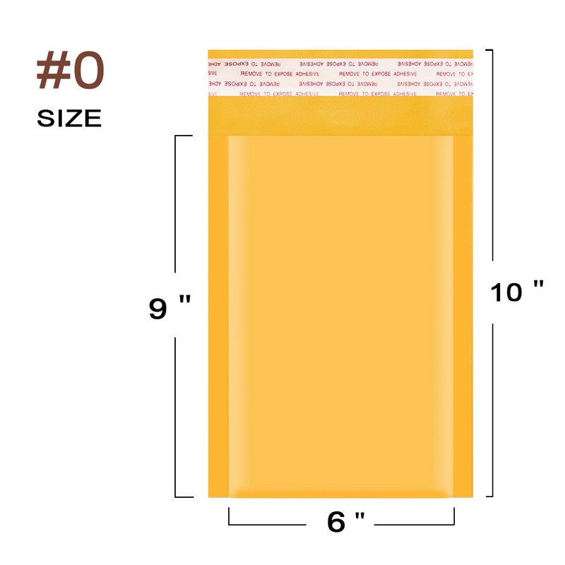 25 Units Any Size Kraft Bubble Mailers Shipping Padded Bags Self Seal gallery