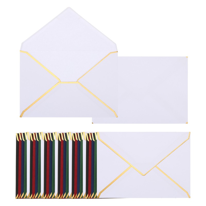 100 Pack A7 Envelopes for Office, Wedding Gift Cards (Multicolor)