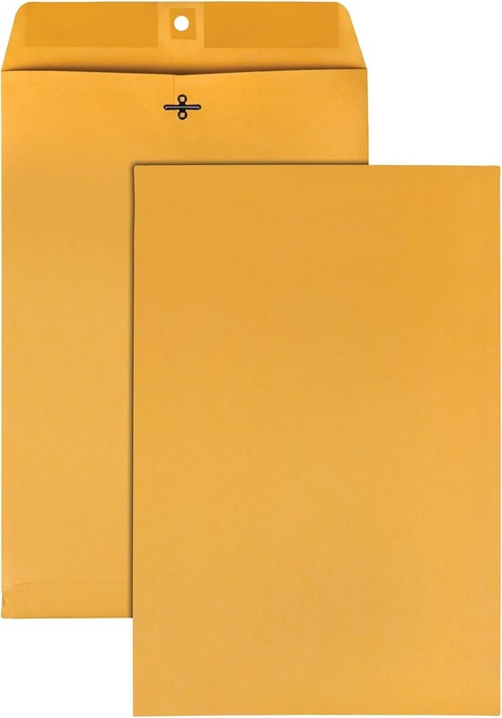 100 Count Brown Kraft Clasp Envelopes 10x15 Inches - Secure Mail and Storage gallery