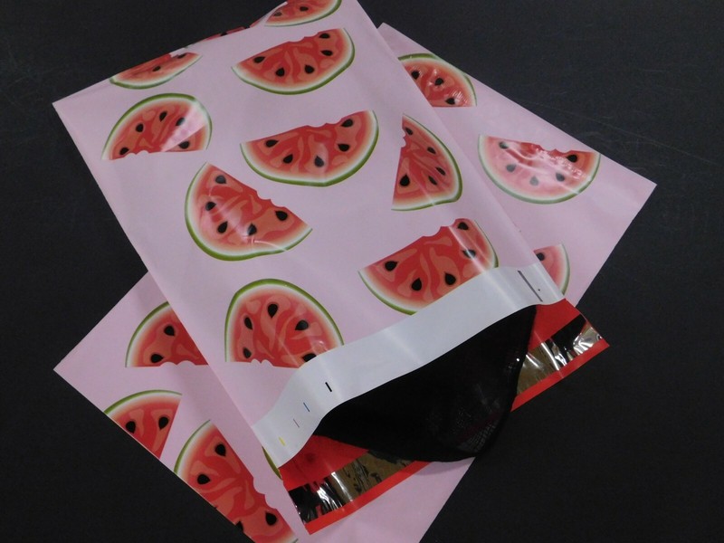 100 10x13 Watermelon Designer Fruit Mailers Poly Shipping Envelopes Bags gallery