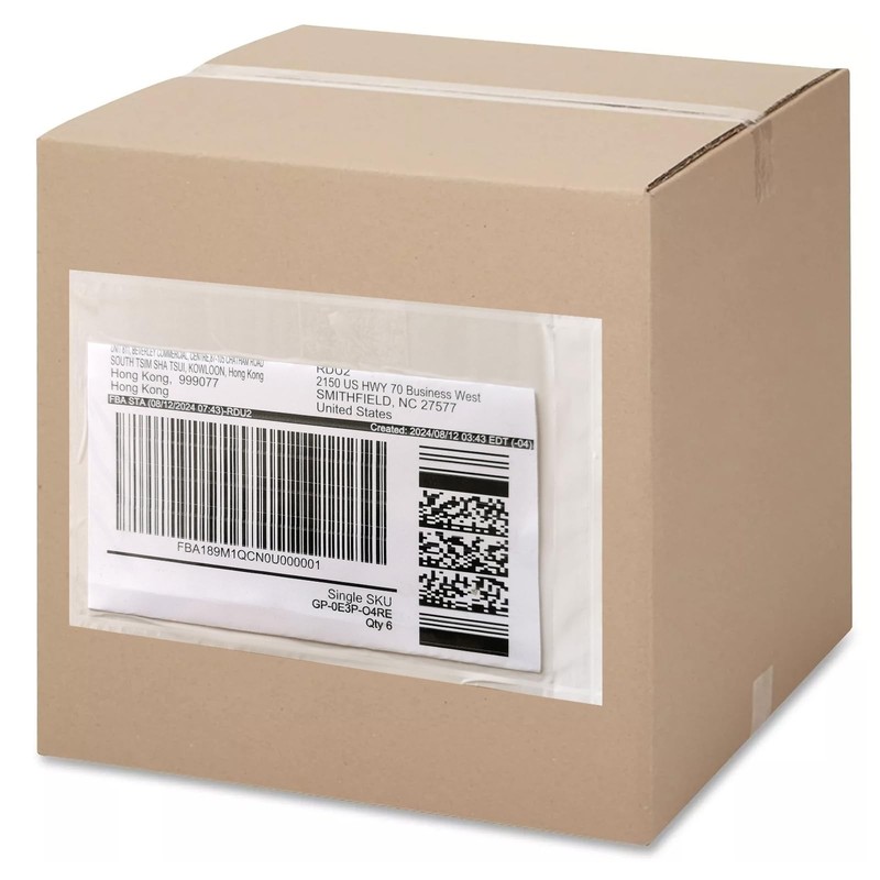 1000 PCS 7x10 Inch Clear Packing List Envelopes Adhesive Shipping Label gallery