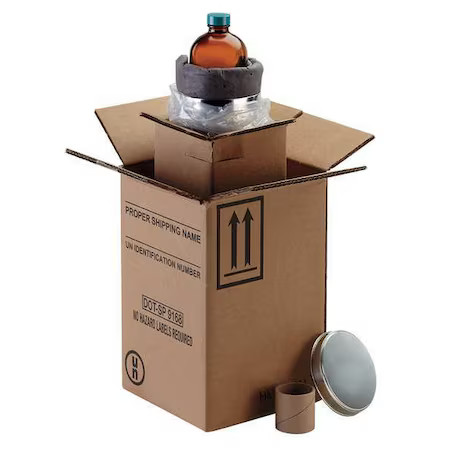 Berlin Hms-6645M Hazmat Shipping Kit, 16 Oz. Bottle, Pk4