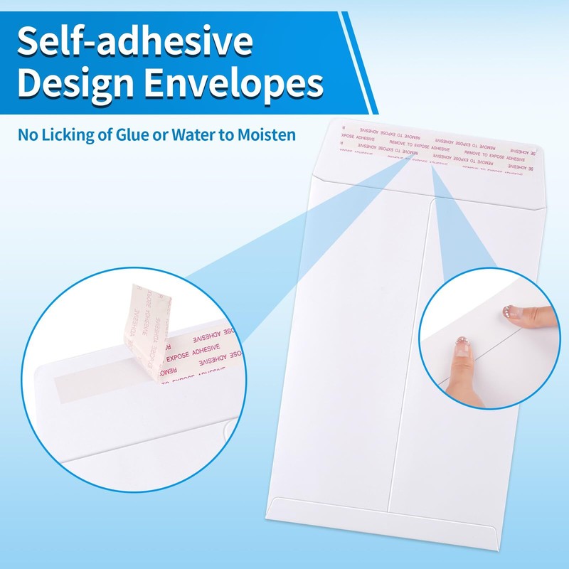 Catalog Envelopes Self Seal 20 Pack 9x12 Inch White Manila Mailing Storage gallery