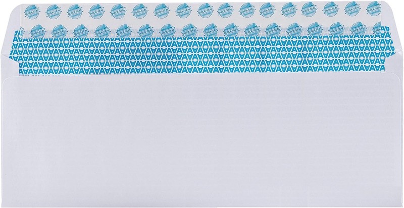 Security Tinted Self-Seal Envelopes - No Window, EnveGuard, Size 4-1/8 X 9-1/... gallery