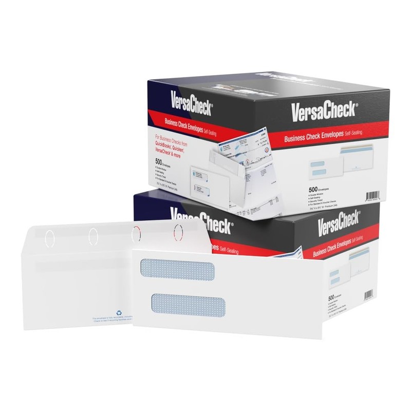 1000 Versacheck Nrp Business Self-Sealing Double Window Security Standard And