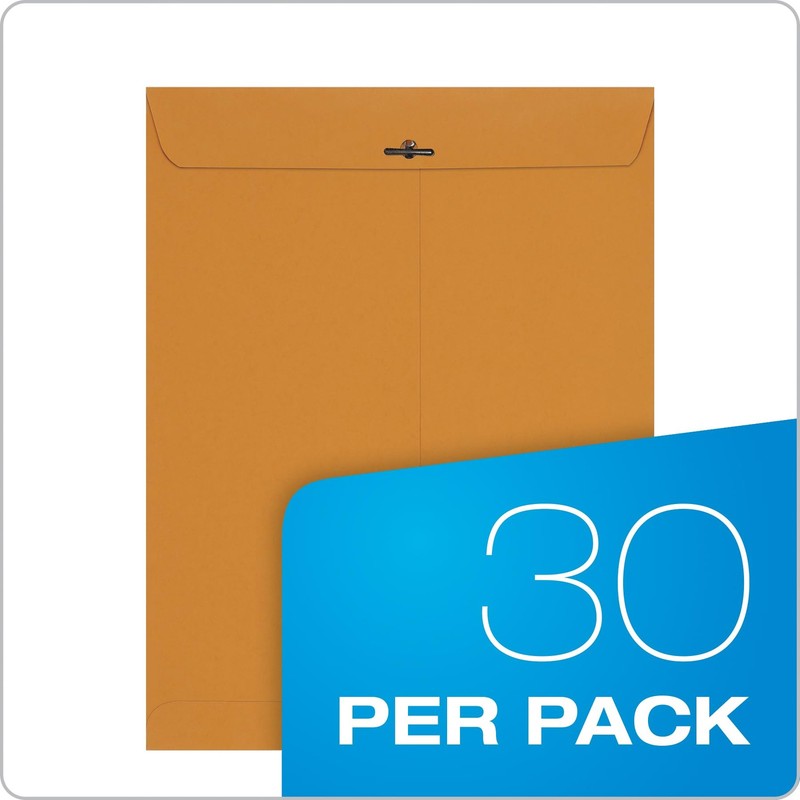 Columbian 10 X 13 Clasp Envelopes Gummed 28 Lb Brown Kraft For Mailing Flat gallery