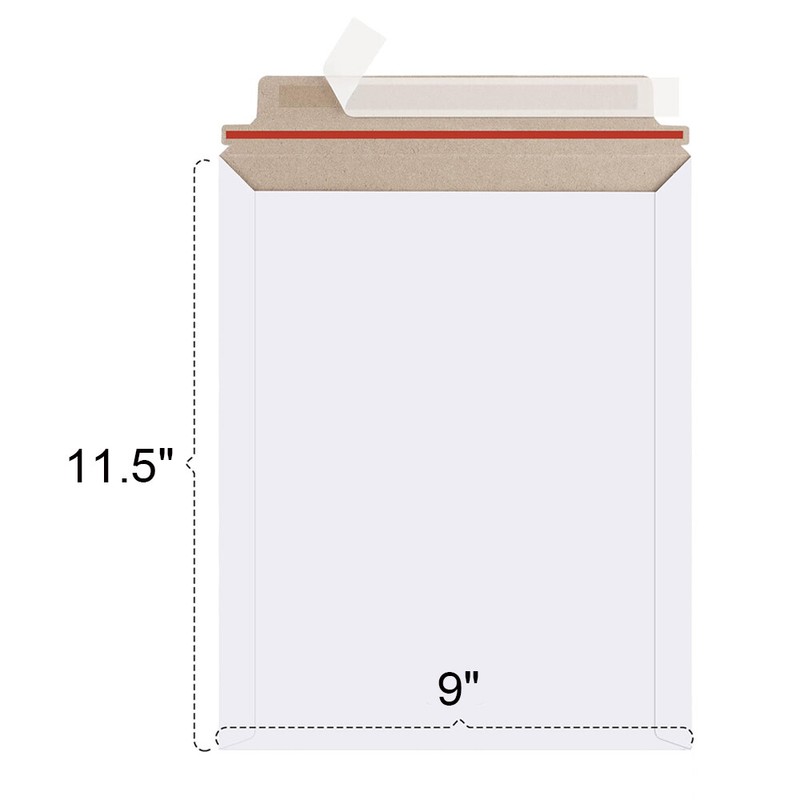 100-1000 300gsm Flat Photo Mailers Document Envelopes Cardboard Self Seal Mailer gallery