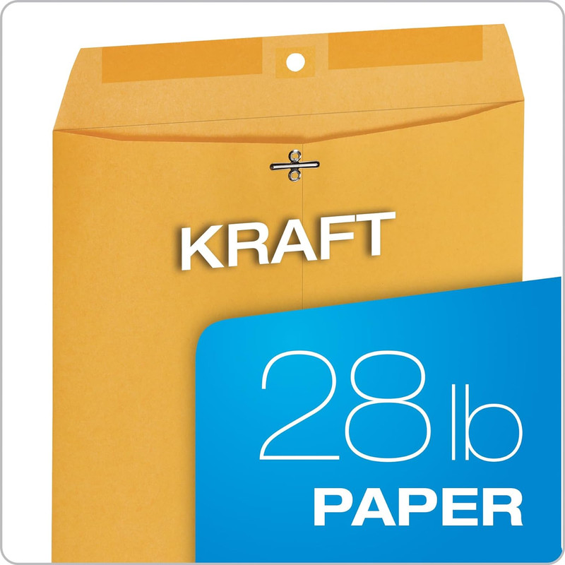 10 X 13 Clasp Envelopes, Gummed, Moisture-Activated Adhesive for Permanent Secur gallery
