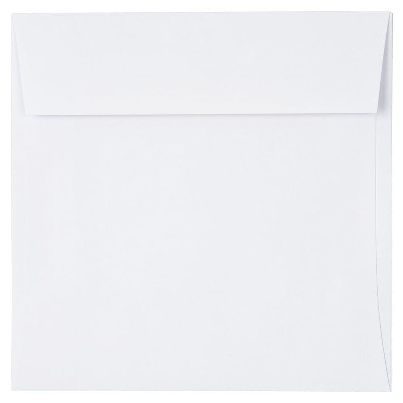 Jam Paper 4.5 X 4.5 Square Invitation Envelopes – White – 100/Pack