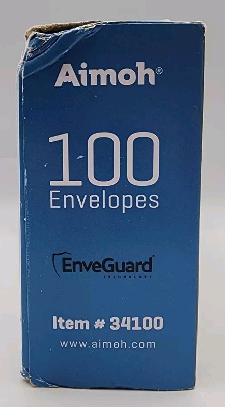 Aimoh #10 White Wove EnveGuard Security Tinted Self-Seal Envelopes Size 4⅛"×9½" gallery