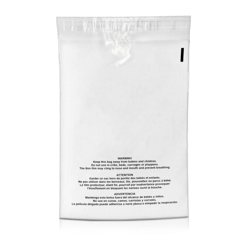 250 19×24 Premium Suffocation Warning Clear Plastic Self Seal Poly Bags 1.5 Mil