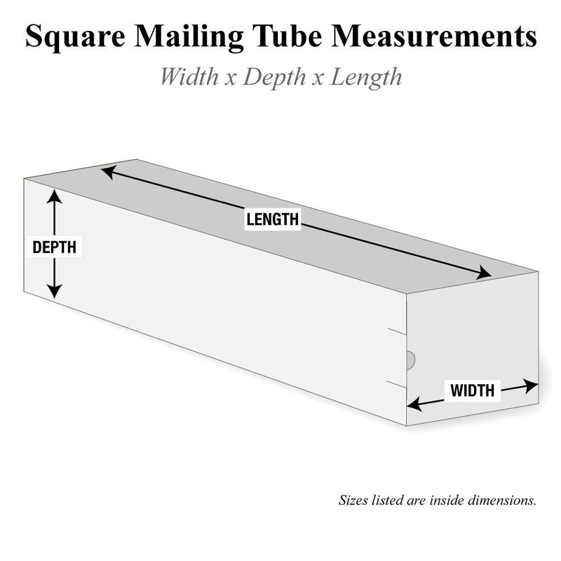 Partners Brand Pm3348 Square Mailing Tubes 3 X 48 Oyster White Pack Of 25 gallery