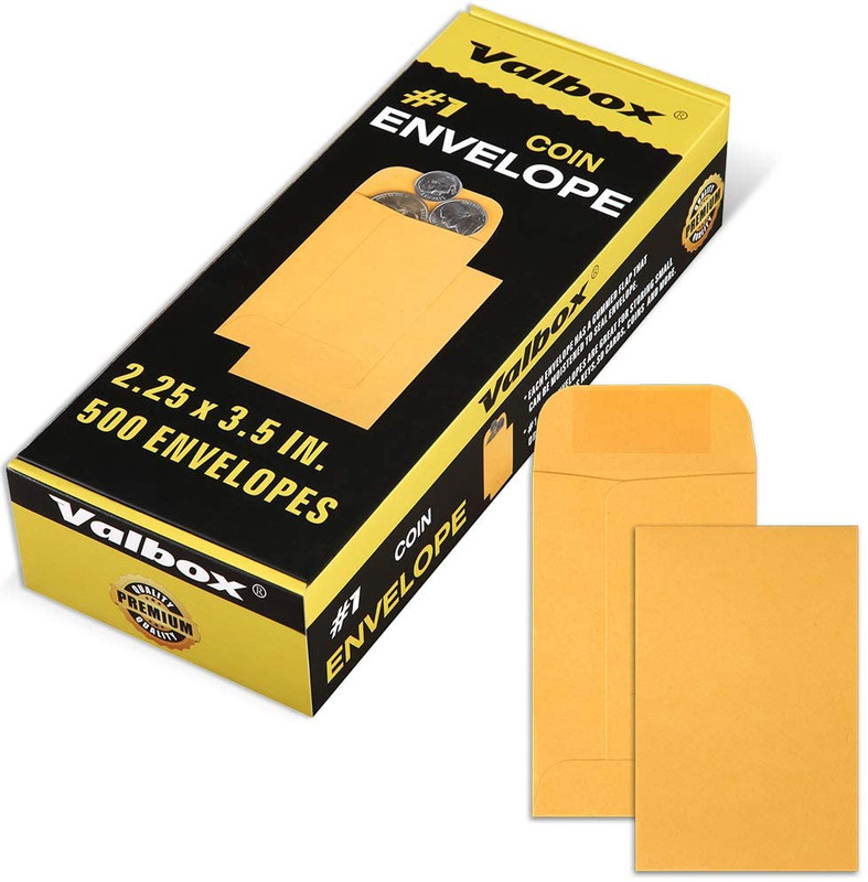 Coin Envelopes Small Parts Envelope with Gummed Flap for Home, Garden or Office