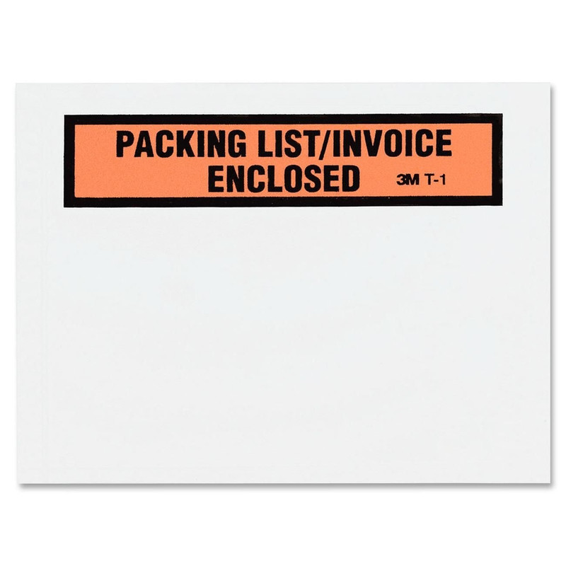 Top Print Packing List Envelope PLE-T1, 4-1/2 in X 5-1/2 In, 1000 per Case