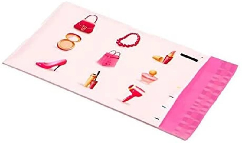 25 PINK MAKE UP DESIGNER 6 x 9 MAILER POLY BAGS MAILING SHIPPING PLASTIC BAGS