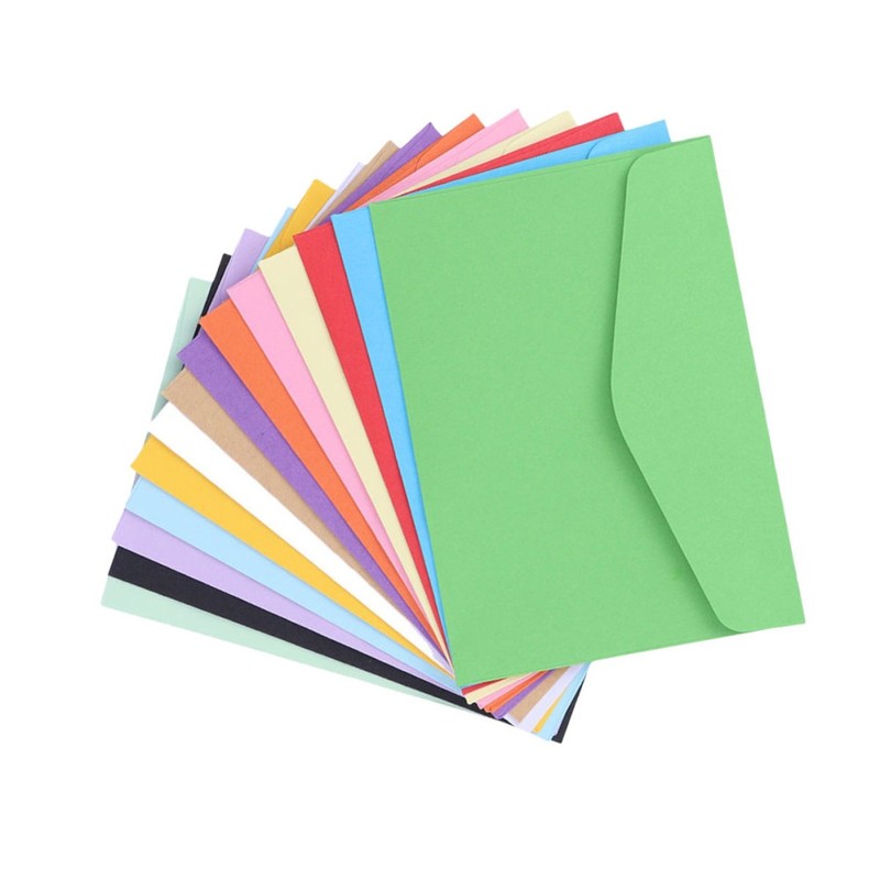 70pcs Simple Blank Envelope Letter Paper Storage Pouch Writing Envelope gallery
