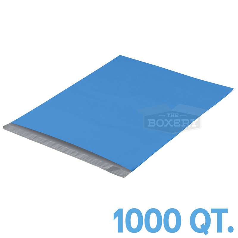1000 – 10×13 BLUE POLY MAILERS ENVELOPES BAGS – 2.5MIL from The Boxery