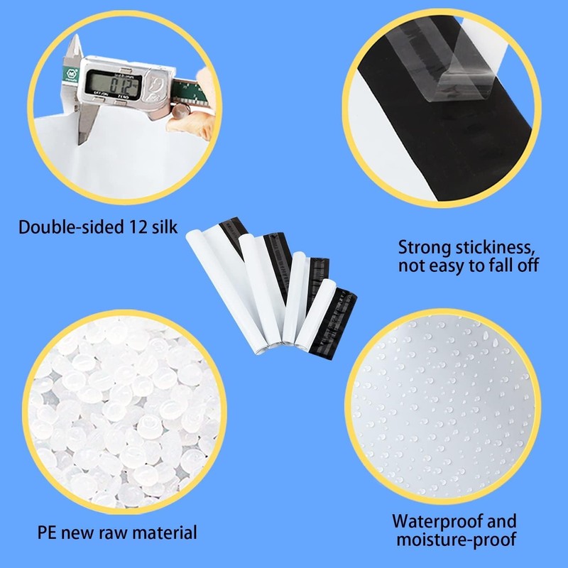 Poly Mailers Shipping Bags 200 PCS 10x13 Inch White Envelopes Self Sealing gallery