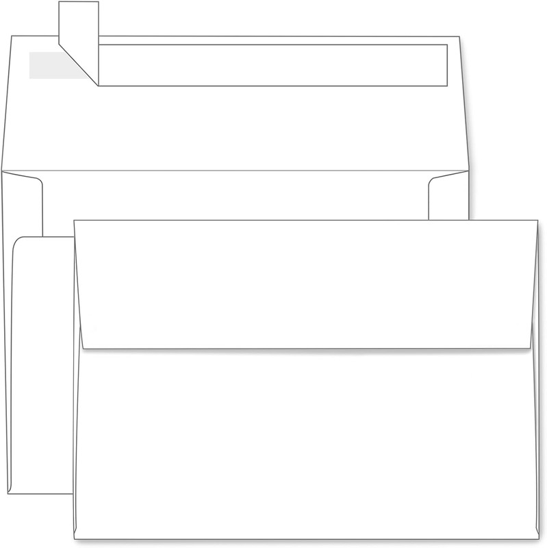 A4 White Envelopes 4×6 100 Pack, 4.25 x 6.25 Invitation Envelopes Self Seal,120