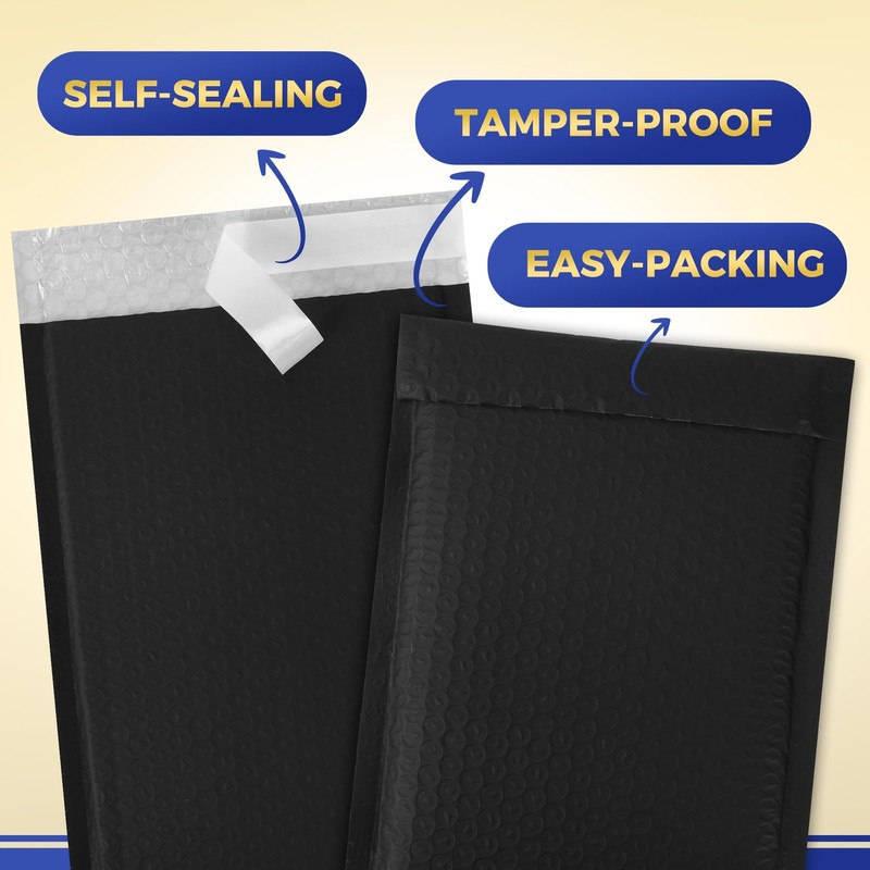 110 Pack 6’’ x 10’’ Bubble Mailer - Self-Sealing Waterproof Small Mailing Env... gallery