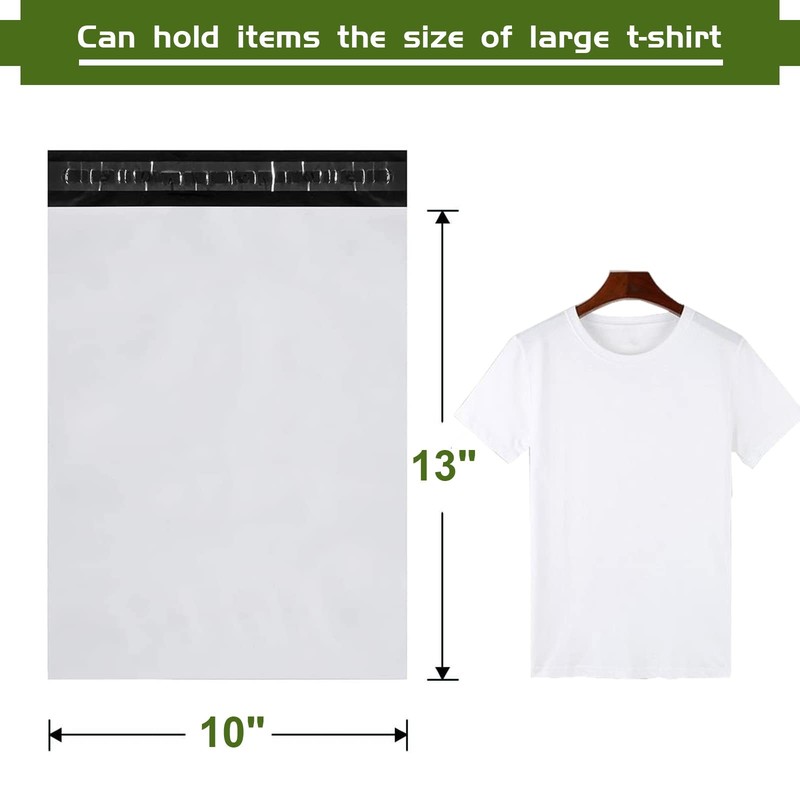 SJPACK 10x13-inch 500 Bags 2.5 Mil Poly Mailers Envelopes Bags With Self-sealing gallery