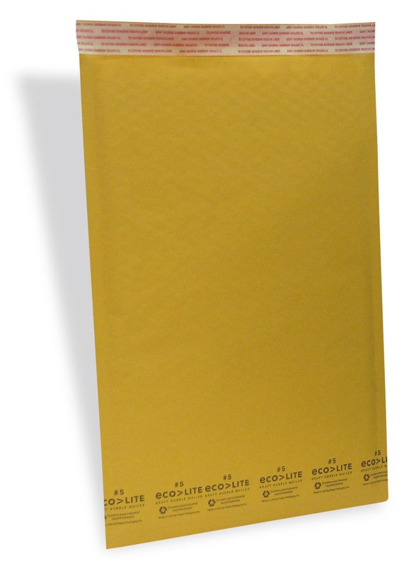 100 #5 10.5x16 " Ecolite " Kraft Bubble Mailers Padded Envelopes Bags Self Seal gallery