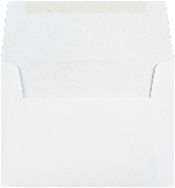 Carton (1000) White Wove A9 Invitation Envelopes (5-3/4 x 8-3/4) gum seal gallery