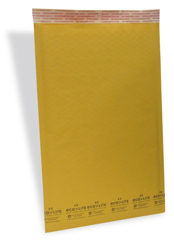 100 #5 10.5x16 " Ecolite " Kraft Bubble Mailers Padded Envelopes Bags Self Seal gallery