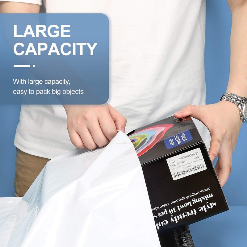 Poly Mailers 12x15.5 100 Pcs, Medium Shipping Bags for Clothing, Waterproof M... gallery
