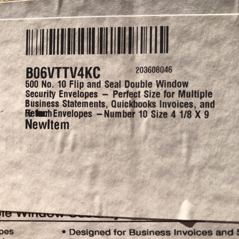 500 No. 10 Flip and Seal Double Window Security Envelopes - Perfect Size gallery