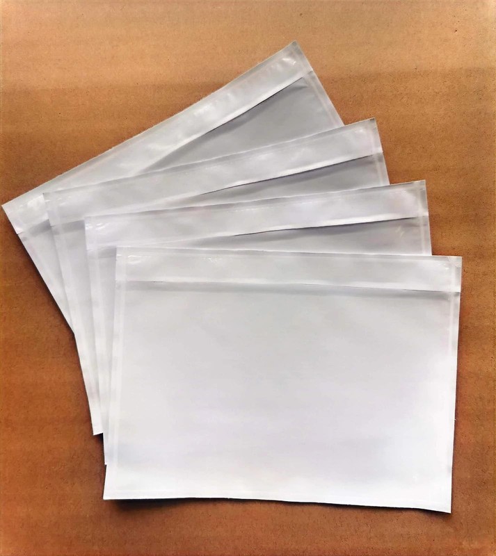 1000 PCS 7.5×5.5 Inch Packing List Envelope Pouches Clear Shipping Bag