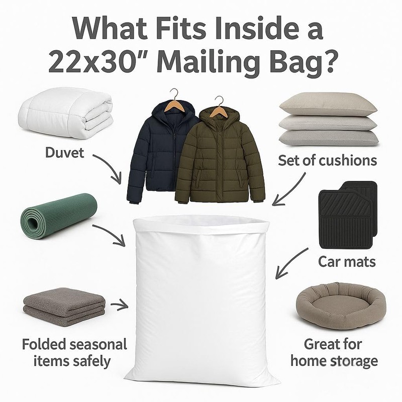 5 Large Shipping Bags 17x24 | Jumbo Poly Mailers for clothes | Strong Thick M... gallery