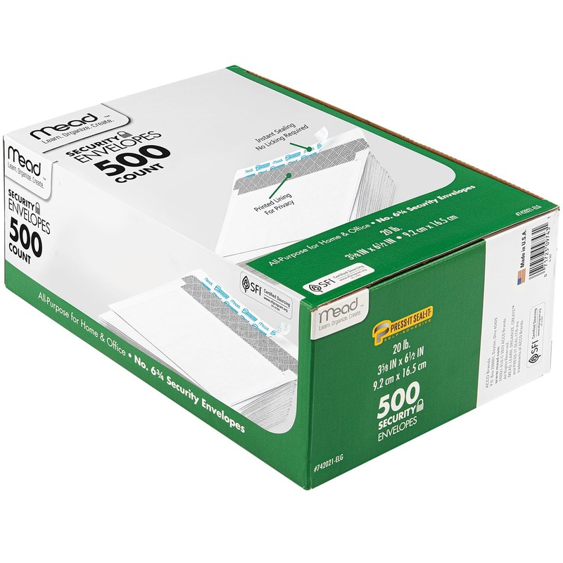 Envelopes, Self Seal, Self Adhesive Closure, #6-3/4 Small Envelopes, Self Seal