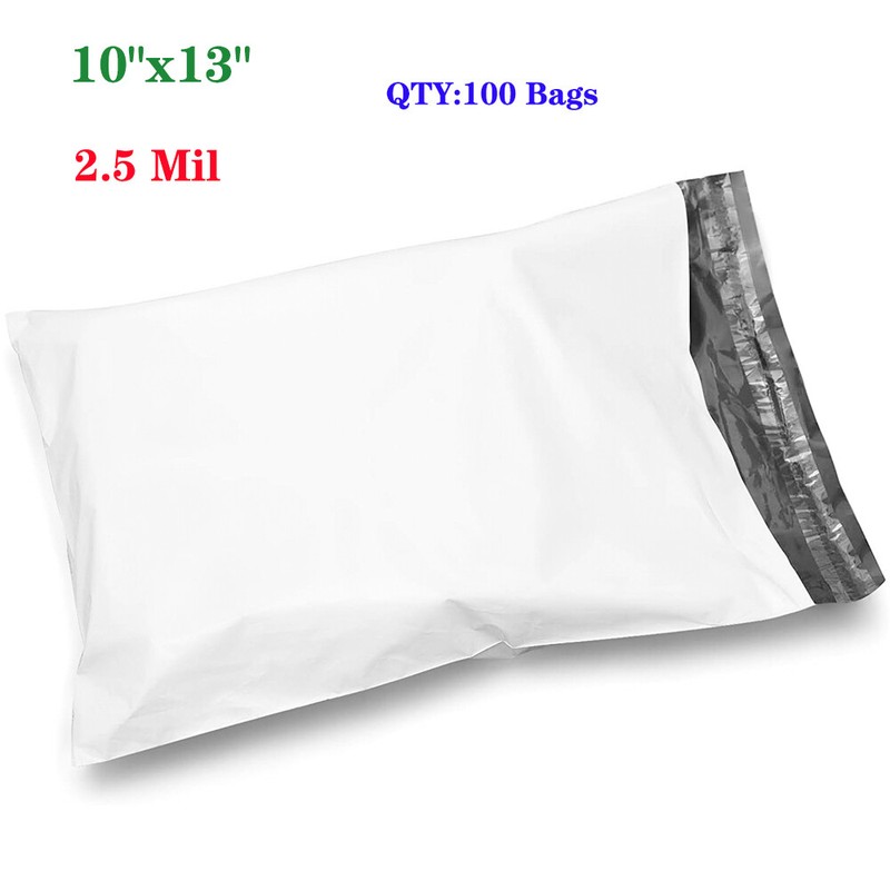 Poly Mailers 10×13 Shipping Envelope Self Sealing Plastic Mailing Bag 2.5 Mil US