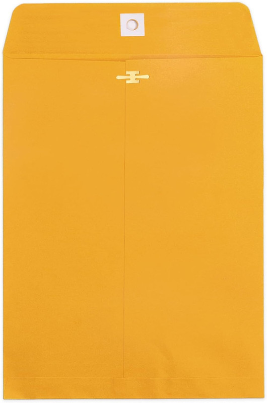 10X13 Clasp Envelopes 20 Pack, Large Brown Yellow Manilla Envelopes 10X13 with