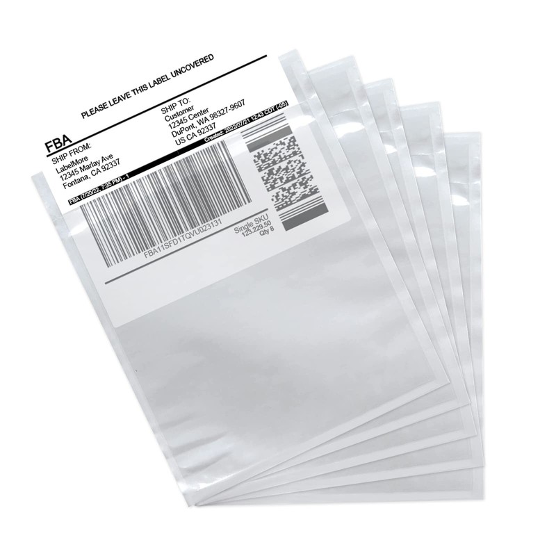 4.5” x 5.5” 200 Packs Packing List Envelopes, SJPACK Shipping Label Sleeves…