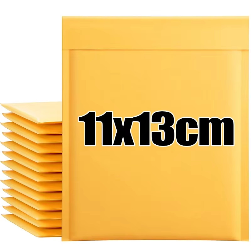 50/10X Kraft Paper Bubble Mailers Envelopes Bags Bubble Mailing Bags Home Yellow
