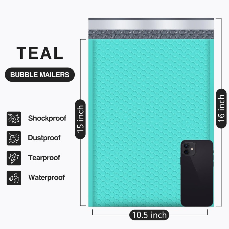 UCGOU Bubble Mailers 10.5x16 Inch 40 Pack Usable Size 10.5x15 Inch Large Padd... gallery